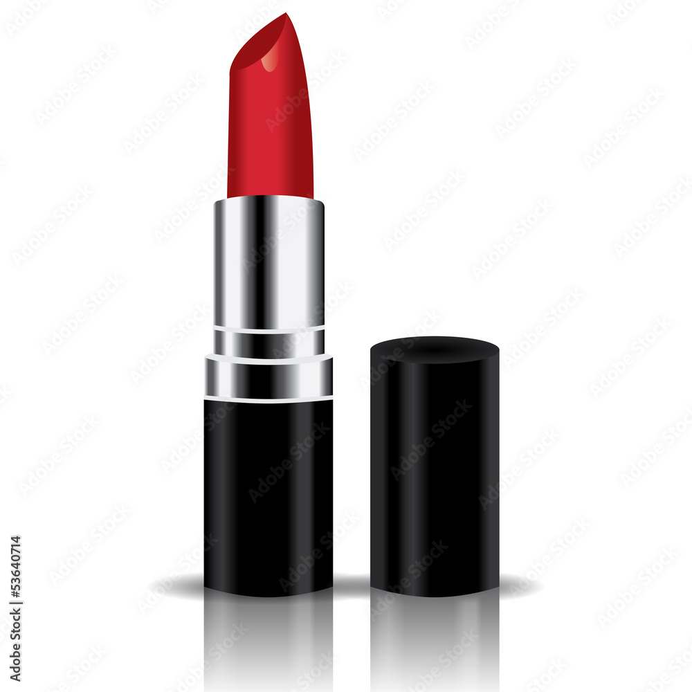 Obraz premium red lipstick vector