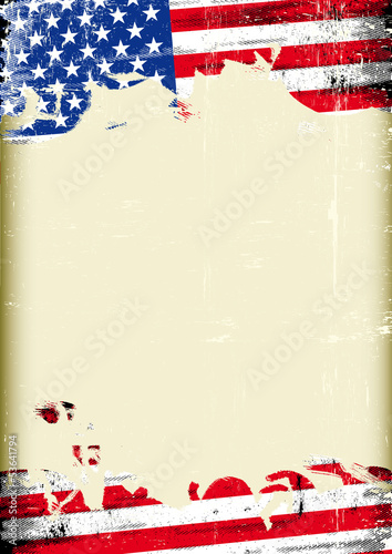 Grungy US flag