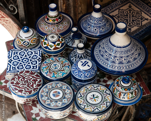 Moroccon handmade pottery photo