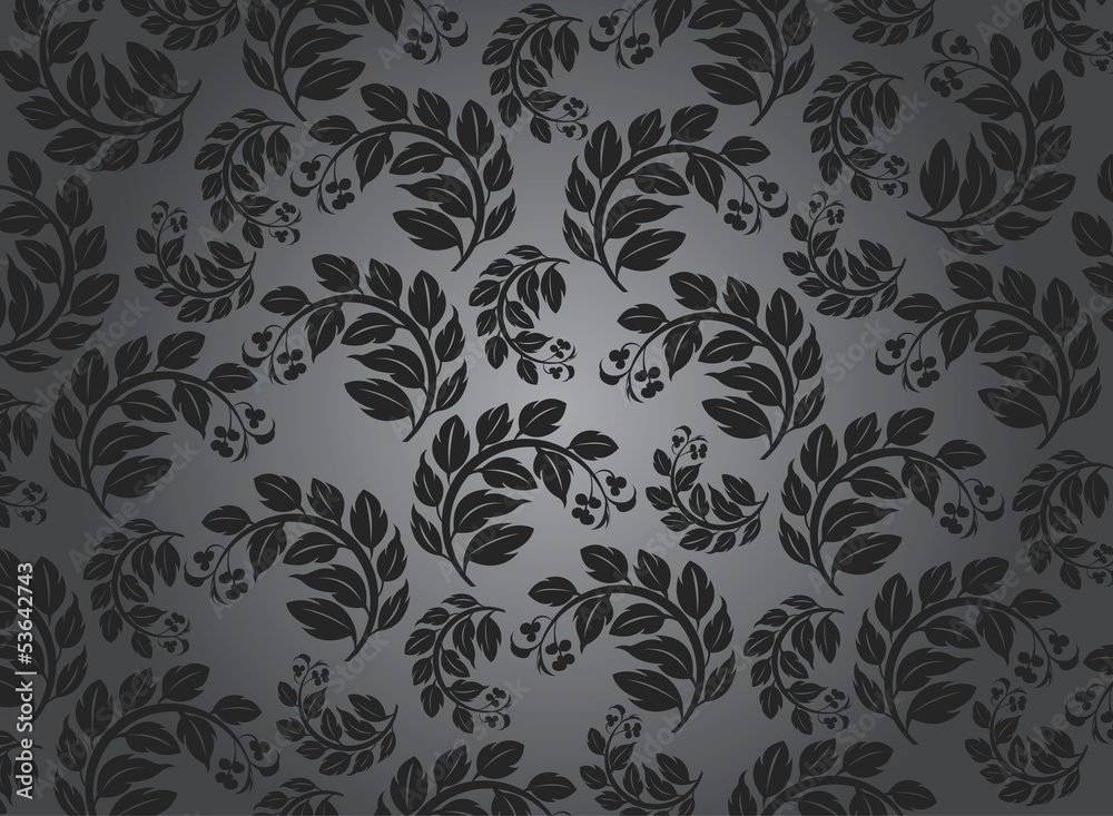 Beautiful nature leaf pattern vector background Beautiful nature leaf pattern vector background