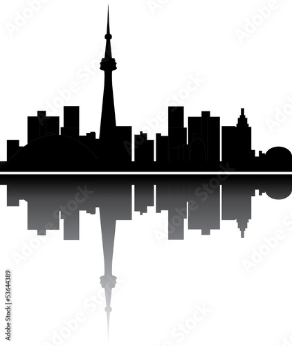 Canvas Print toronto skyline