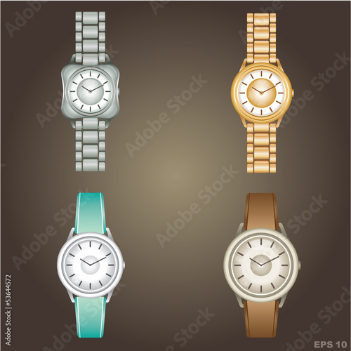Wristwatch. vector,gradient, EPS10