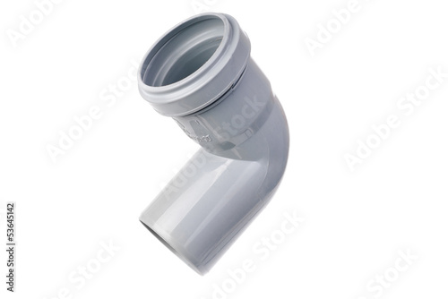 sanitary PVC fittings isolated on white