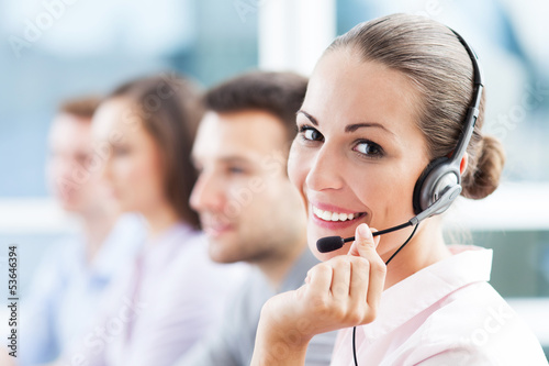 Plakat Call center team