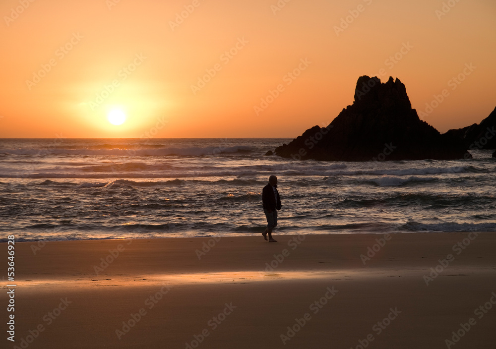 Obraz premium Sunset in the beach