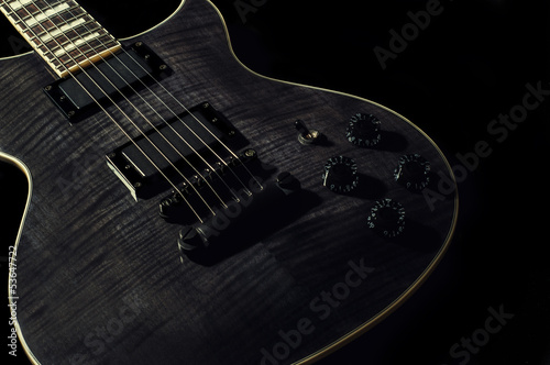 Black Electric Guitar photo