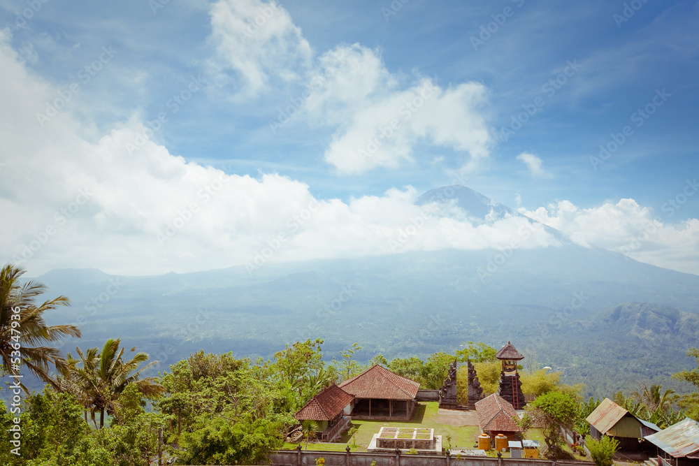 Agung volcano, Bali, Indonesia.
