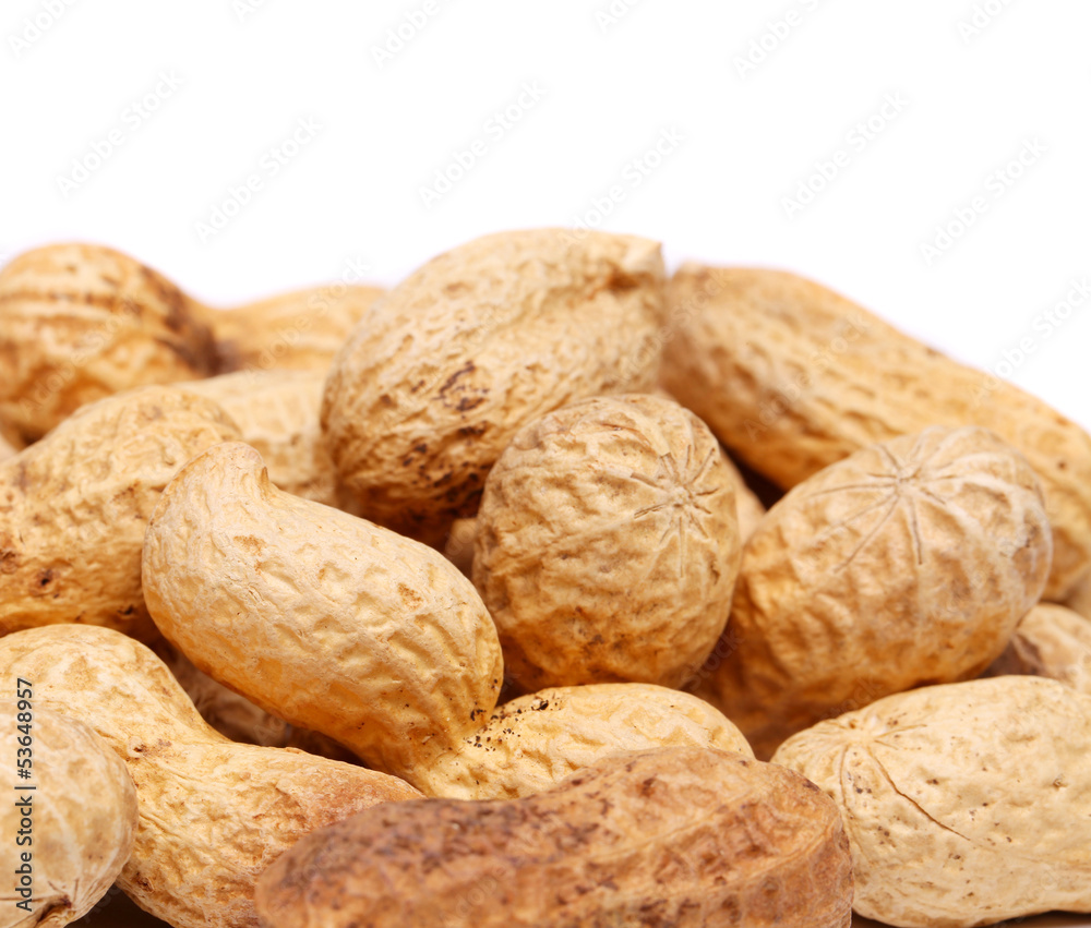 some peanuts are located to the left. some peanuts are located to the left.