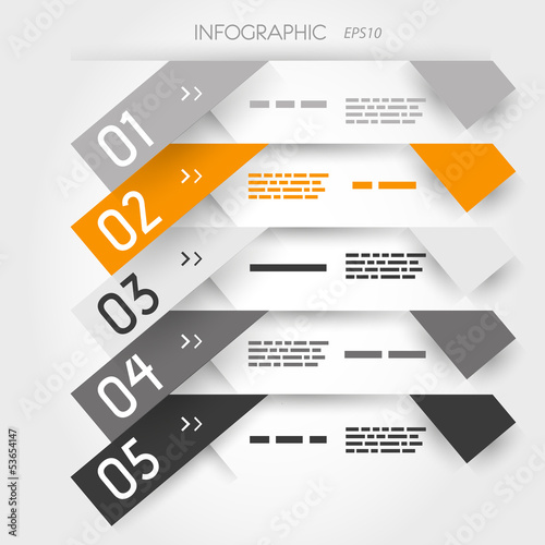 orange five oblique long sticker options