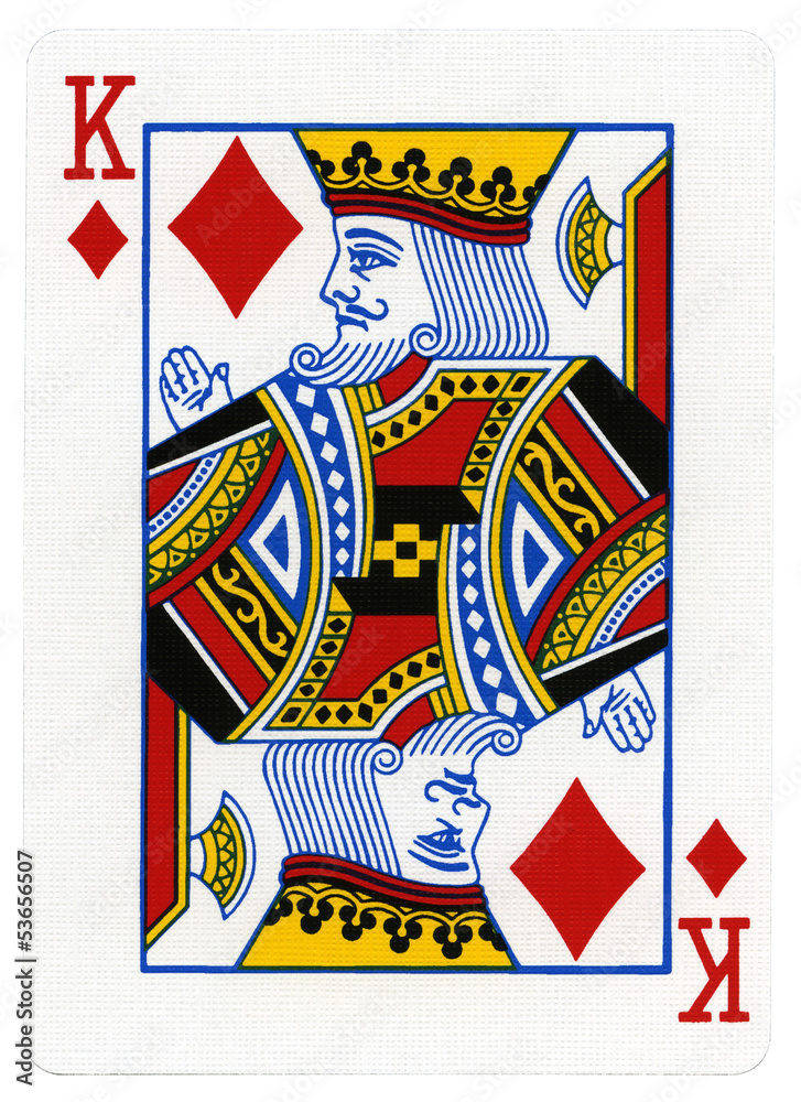 Fototapeta premium Playing Card - King of Diamonds