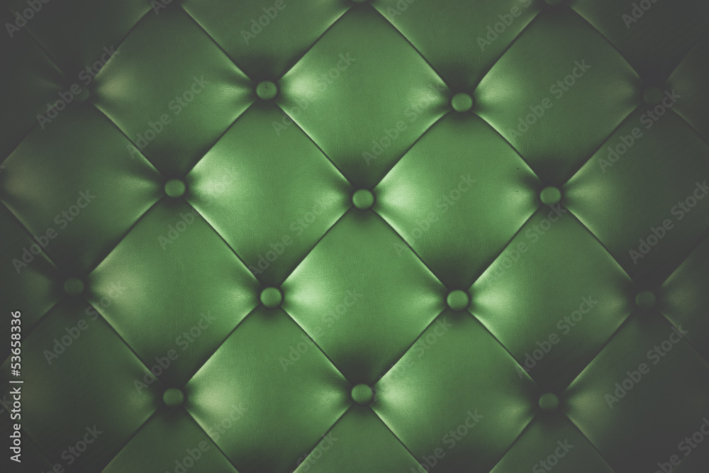 Luxury green leather close-up background