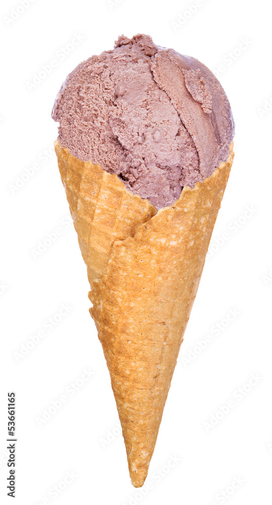 tasty ice cream scoop in cone isolated tasty ice cream scoop in cone isolated