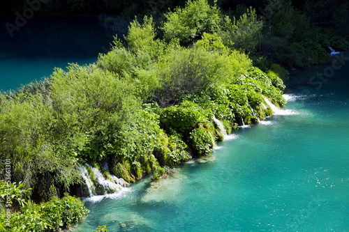 Mini waterfalls on Plitvice laiks  Croatia