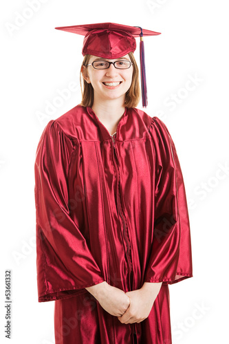 Portrait of Proud High School Graduate