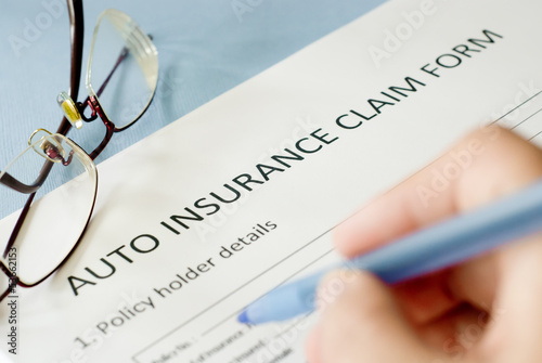auto insurance claim form photo
