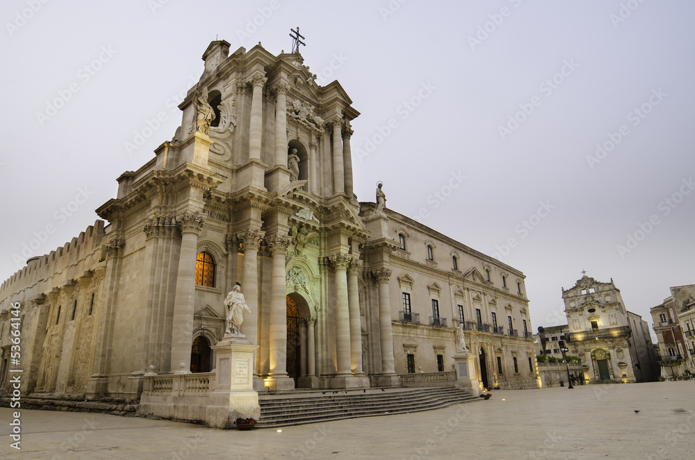 The cathedral of Syracuse, Sicily, Italy
