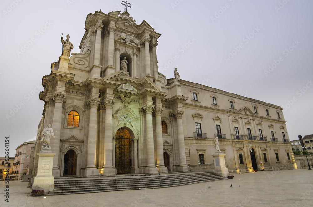 The cathedral of Syracuse, Sicily, Italy