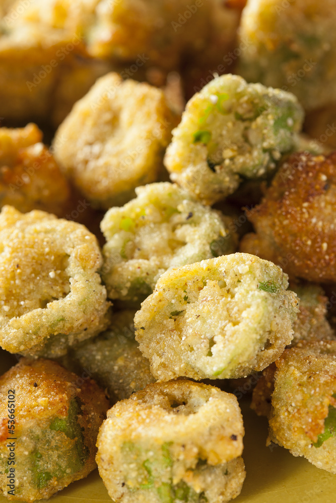 Organic Homemade Fried Green Okra Organic Homemade Fried Green Okra