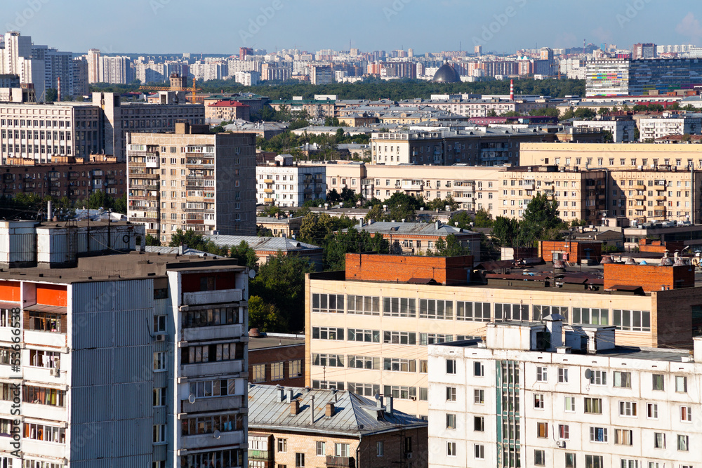 Naklejka premium urban residential quarters