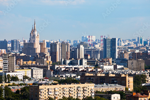 Moscow center cityscape