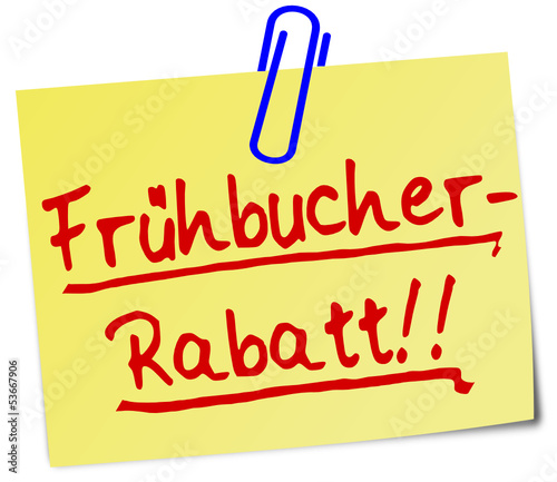 Frühbucher Rabatt Notiz  #130626-svg04