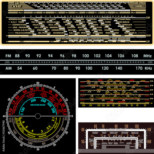 Radio Tuning Dials