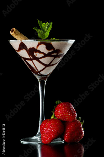 strawberry chocolate martini