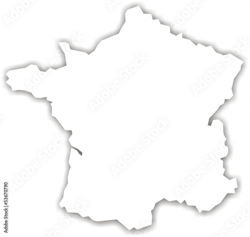 carte de france vierge