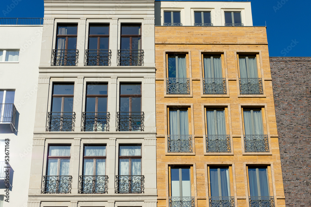 Fototapeta premium Small modern townhouses
