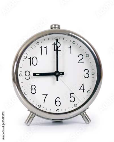 Alarm Clock, showing nine o'clock