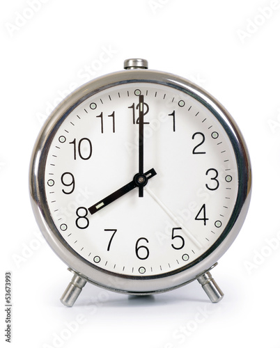Alarm Clock, showing eight o'clock