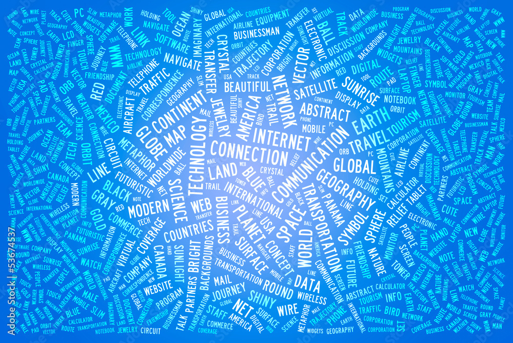 International word cloud