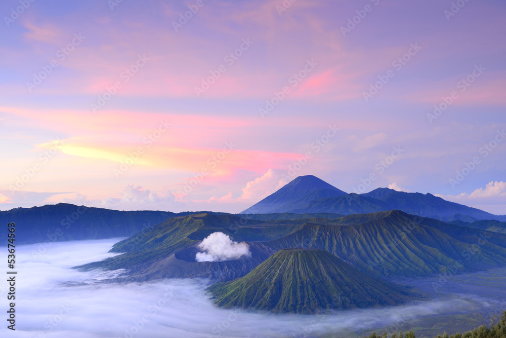 Bromo volcano in Indonesia