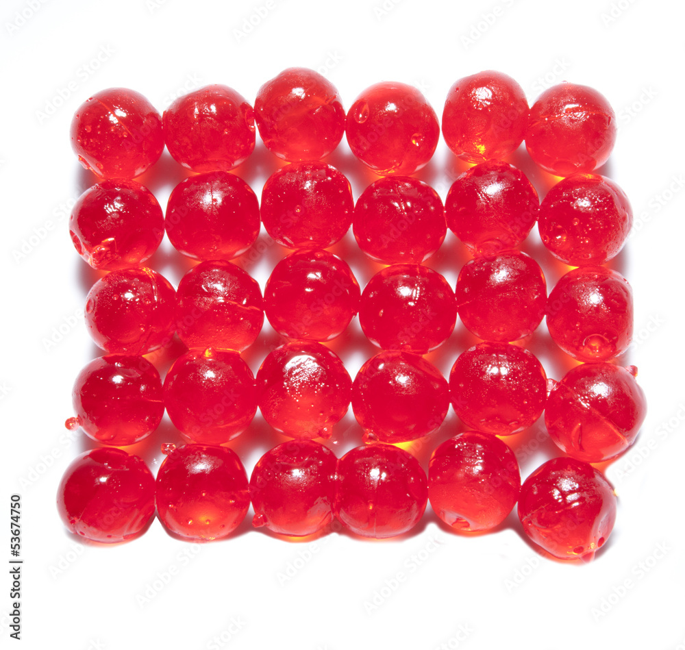 jelly red bolus isolated background white jelly red bolus isolated background white