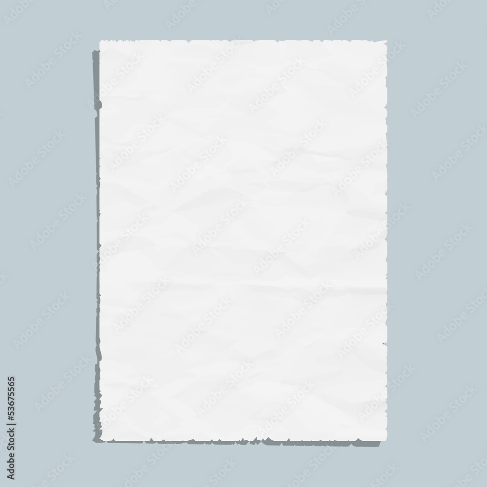 Obraz premium Empty white paper sheet