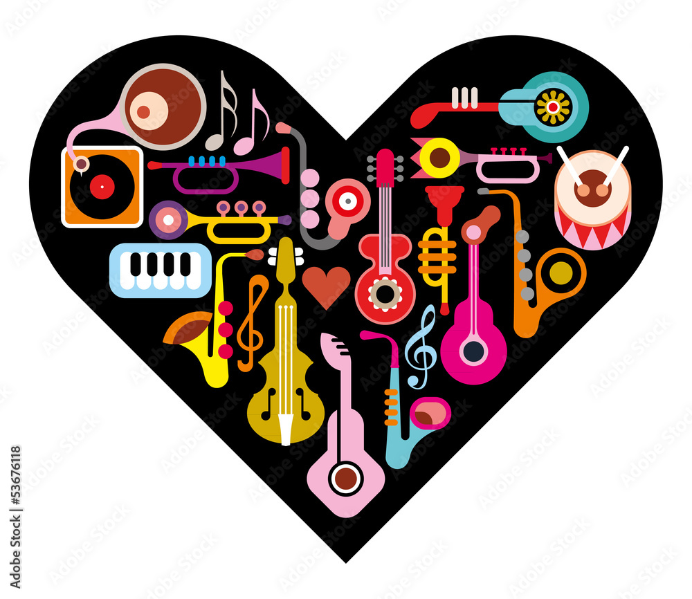 Obraz premium Love Music