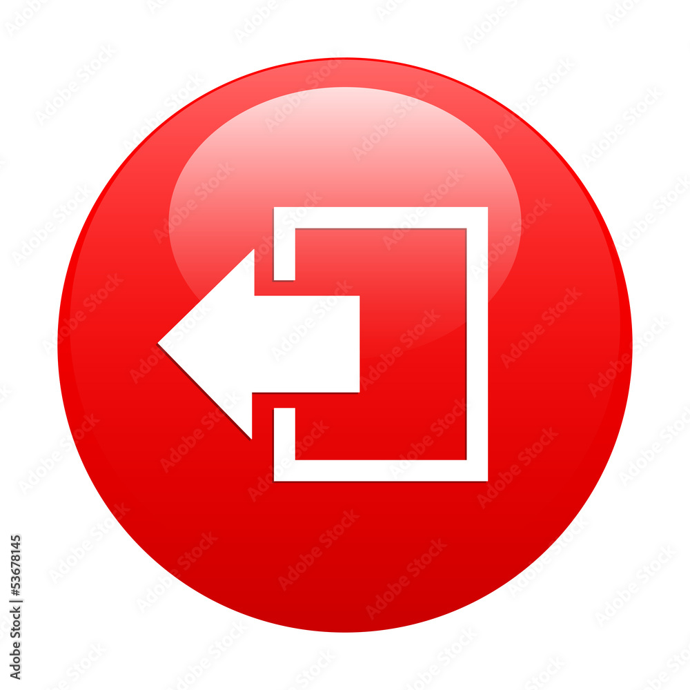 button output disconnect Internet icon red button output disconnect Internet icon red
