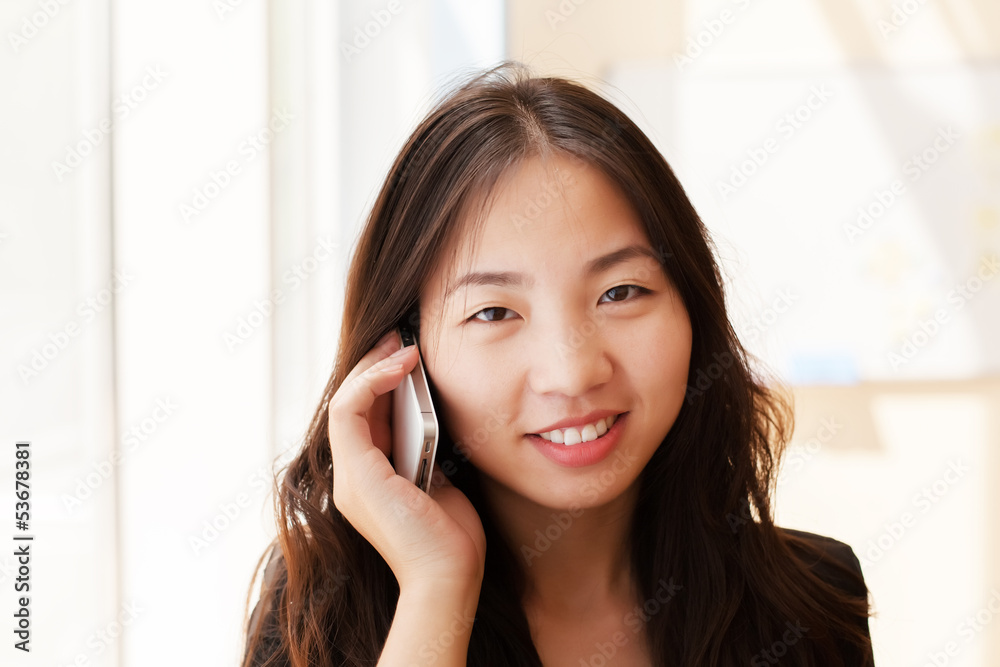 woman talking on a smartphone woman talking on a smartphone