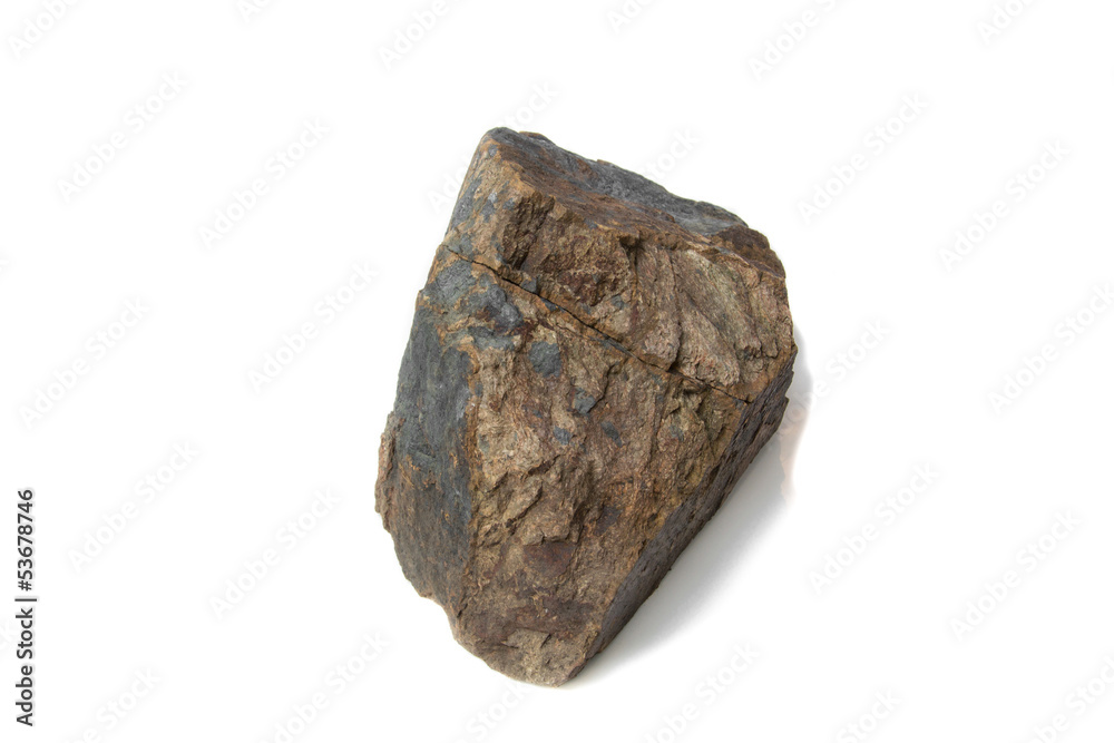 Obraz premium Natural stone isolated on white background