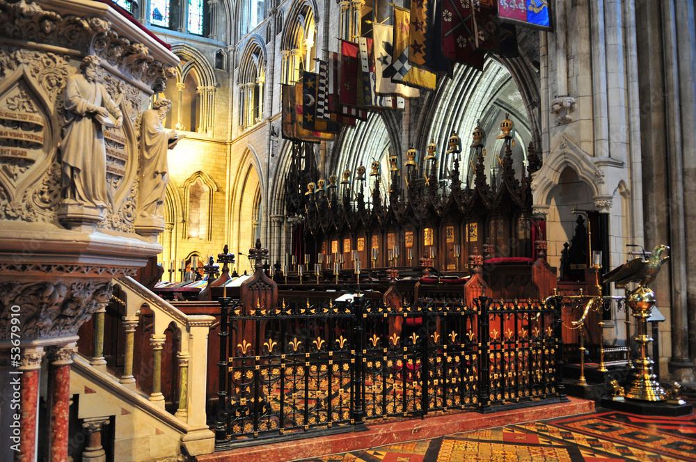 Fototapeta premium Cathédrale Saint-Patrick à Dublin: le coeur.