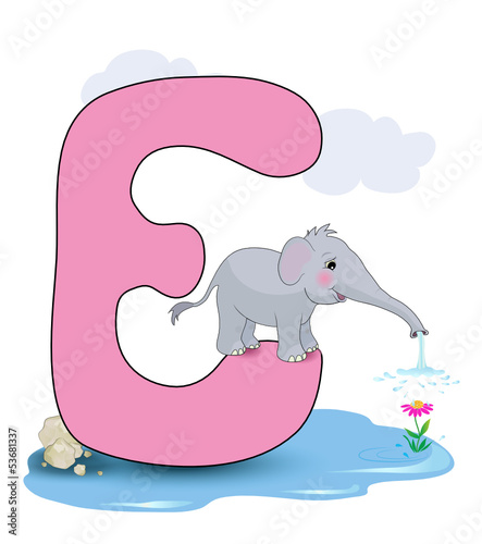 Alphabet, E Elefant