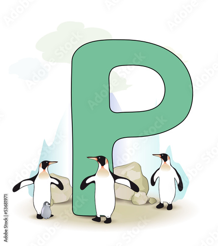 Alphabet, P Pinguin