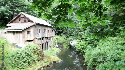 Historic Cedar Creek Grist Mill in Woodland Washington photo