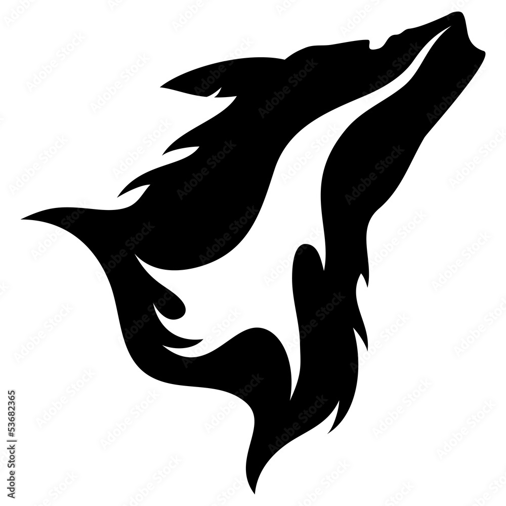 Fototapeta premium Wolf sign.