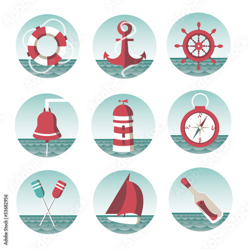 icons on the marine theme