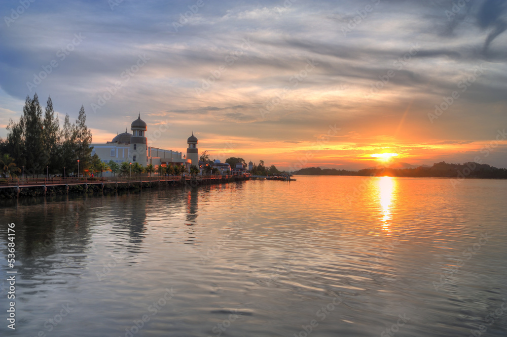 Sunset over Terengganu, Malaysia