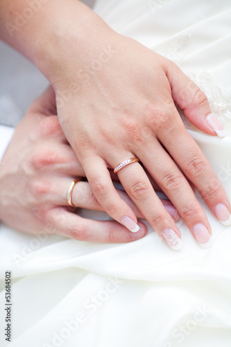 Wallpaper Mural Hands with rings of a wedding couple Torontodigital.ca