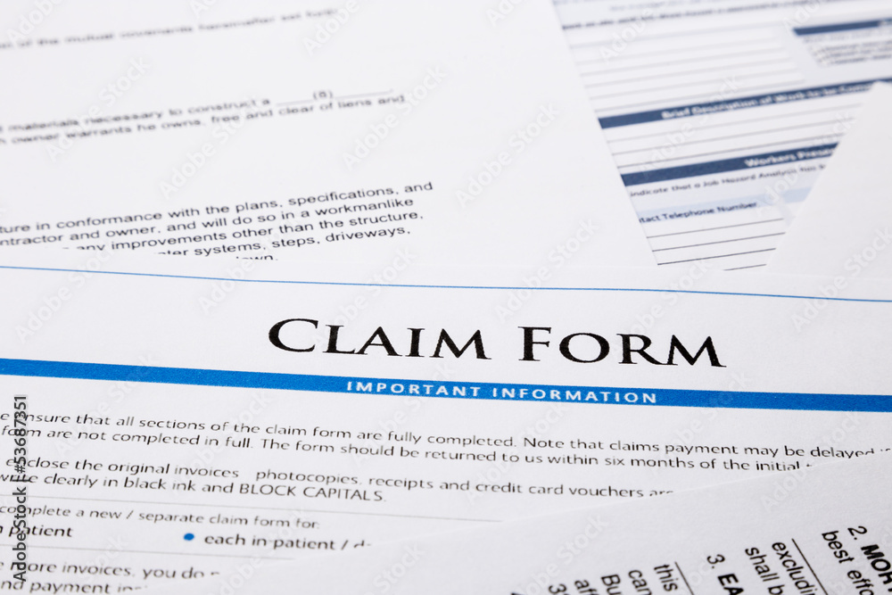 claim form claim form