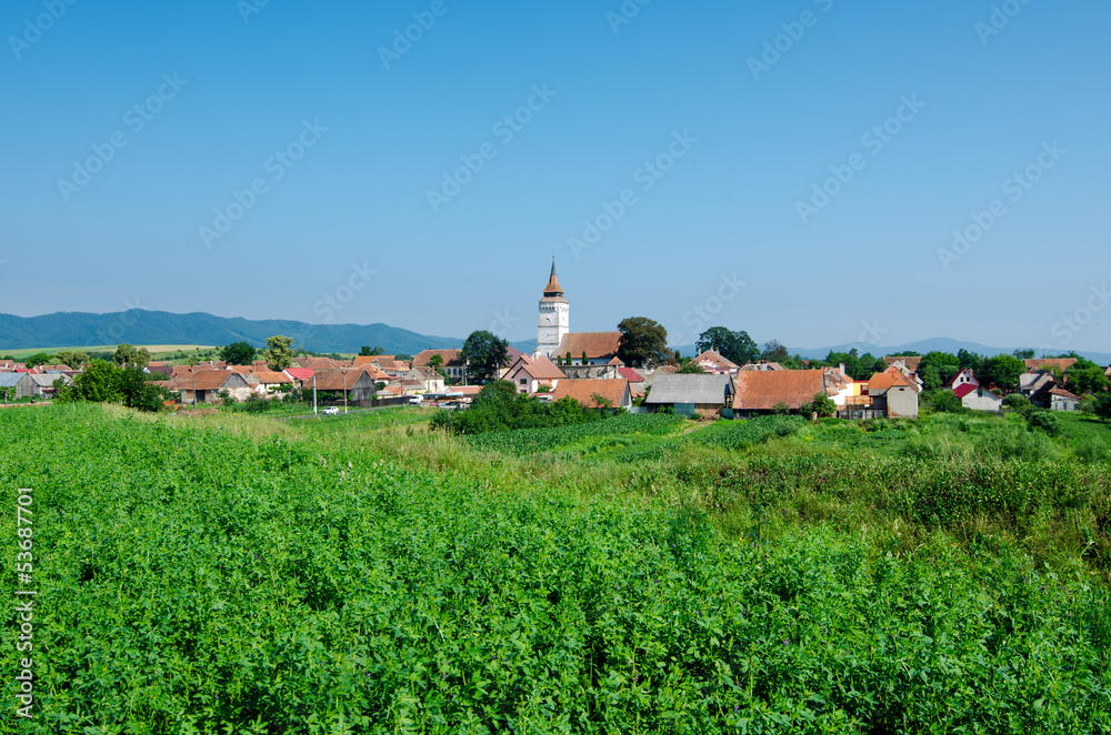Rural view in Transylvania, Rotbav