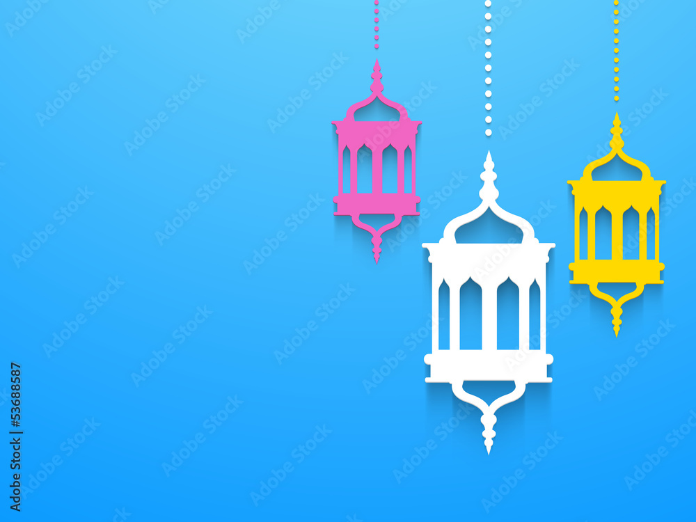 Fototapeta premium Concept for Muslim community Holy Month of Ramadan Kareem.